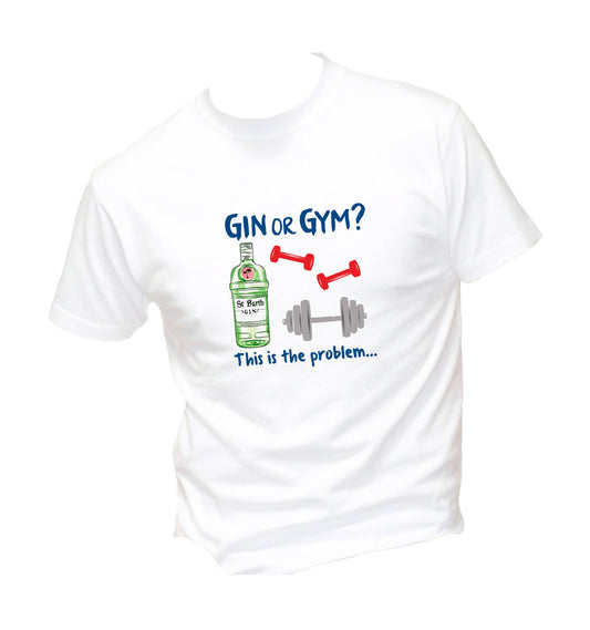 T-Shirt Uomo, Donna & Bambino - GIN OR GYM - Maglietta Maglia Tshirt Super vestibilità Top qualità