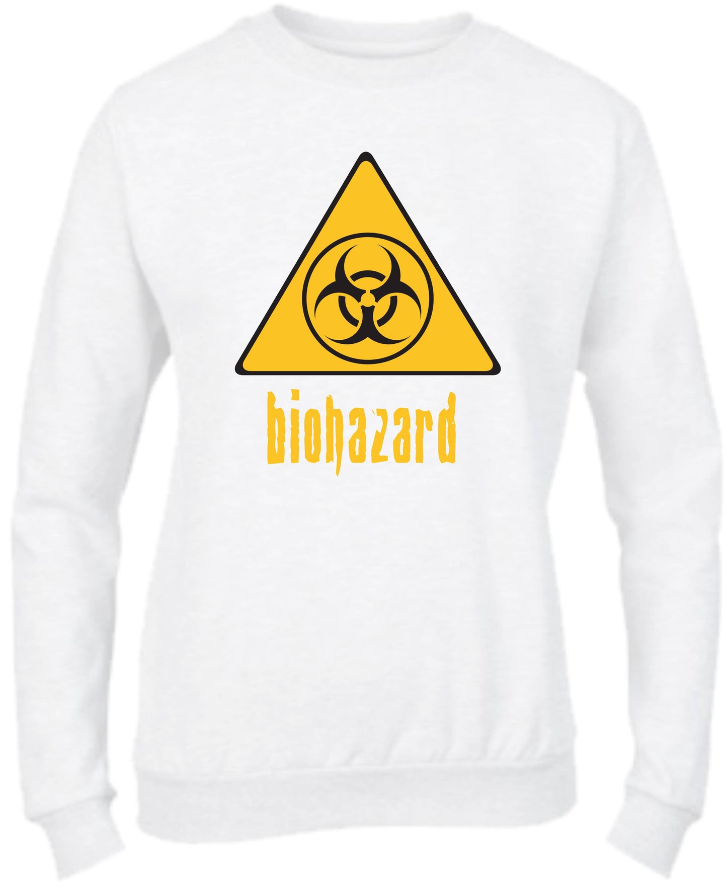 Felpa Girocollo UOMO, DONNA & BAMBIN - BIOHAZARD - Super vestibilità Top qualità - Social Crazy
