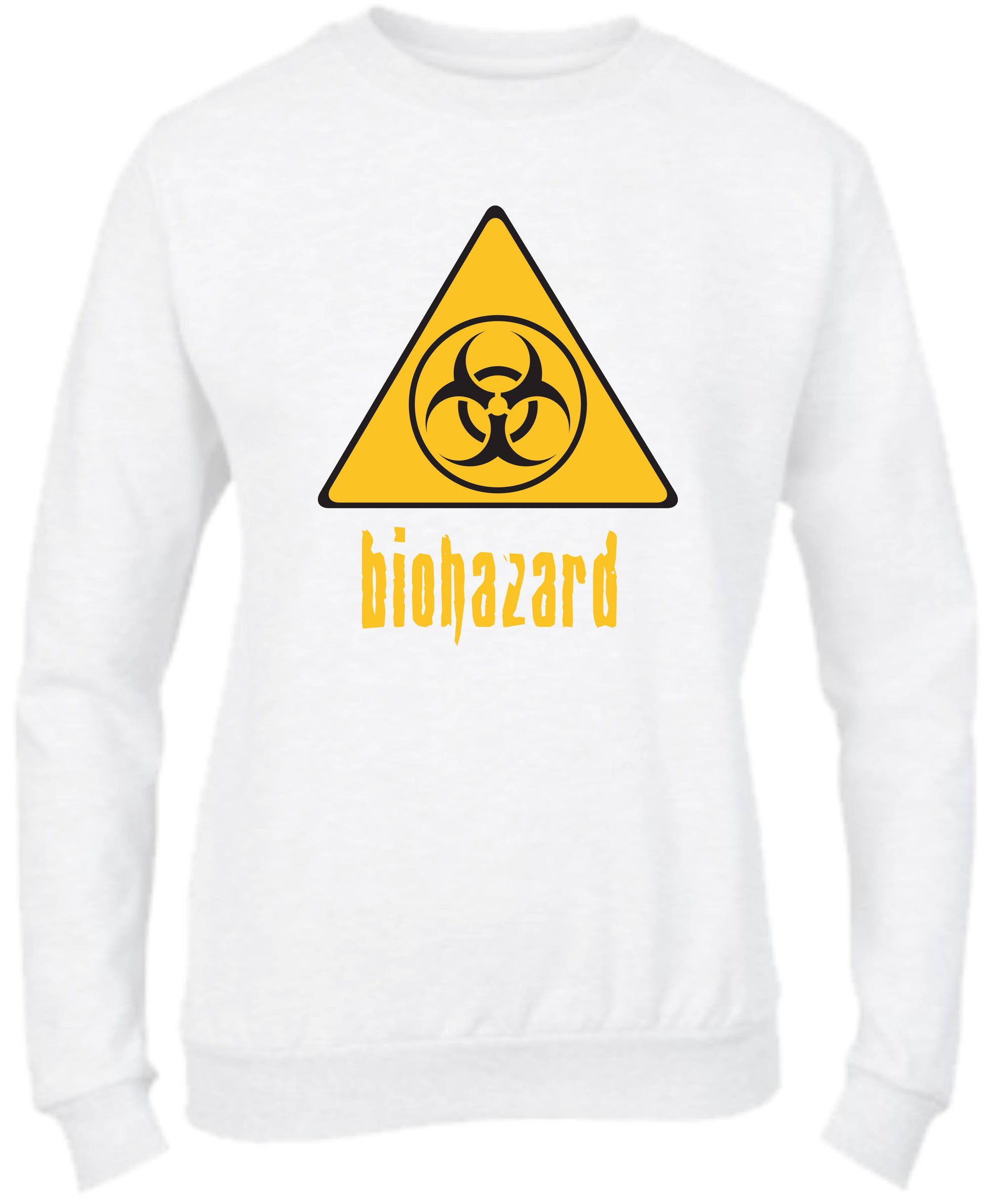 Felpa Girocollo UOMO, DONNA & BAMBIN - BIOHAZARD - Super vestibilità Top qualità - Social Crazy