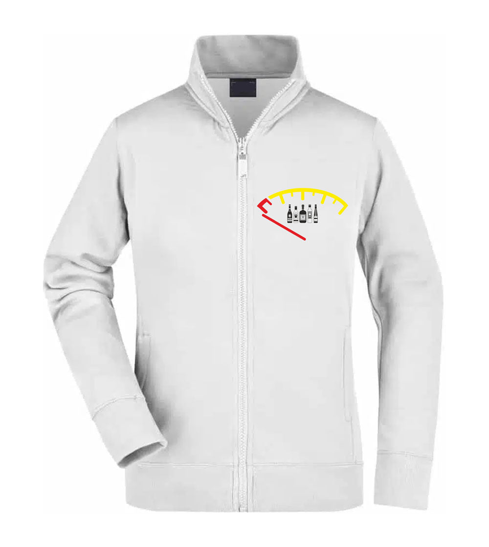 Felpa Unisex Full Zip - ALCOOL - Super vestibilità Top qualità - Social Crazy