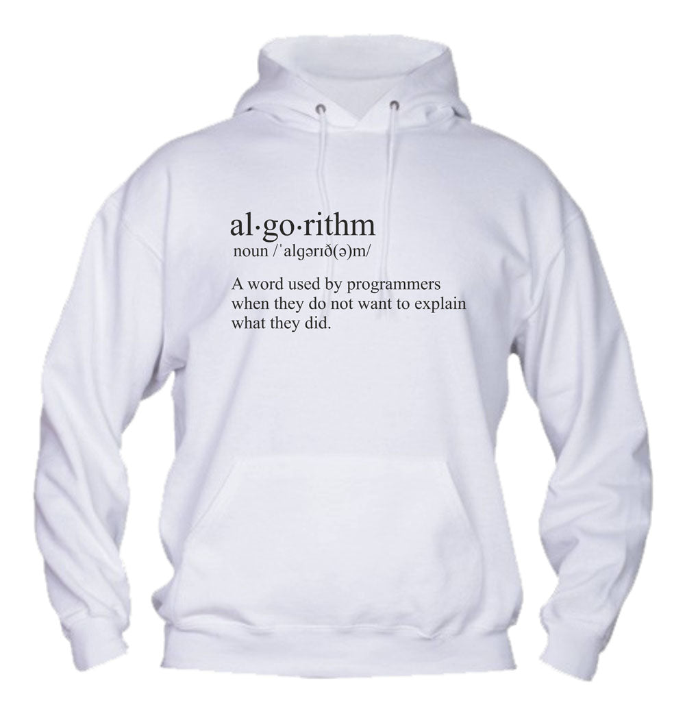 Felpa con cappuccio UOMO, DONNA & BAMBIN - ALGORITHM - Super vestibilità Top qualità - Social Crazy