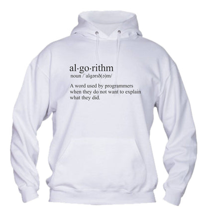 Felpa con cappuccio UOMO, DONNA & BAMBIN - ALGORITHM - Super vestibilità Top qualità - Social Crazy