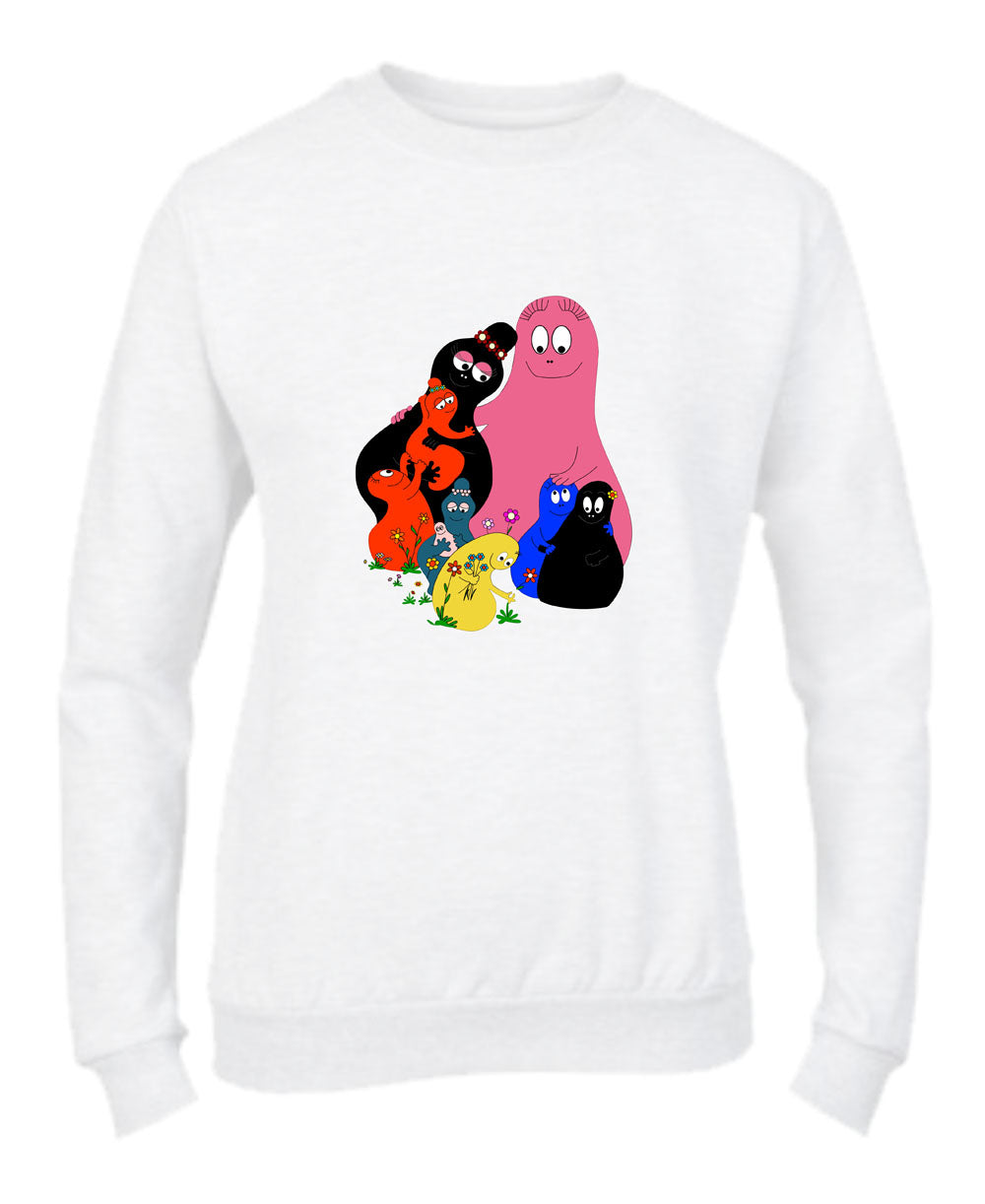 Felpa Girocollo UOMO, DONNA & BAMBIN - BARBAPAPÀ - Super vestibilità Top qualità