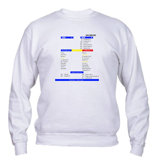 Felpa Girocollo UOMO, DONNA & BAMBIN - INT. 0 - MIL.6 - Super vestibilità Top qualità