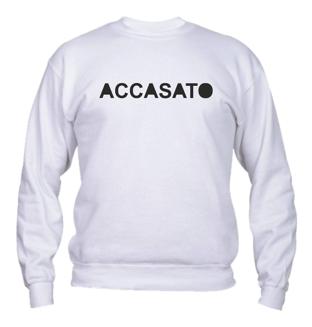 Felpa Girocollo UOMO, DONNA & BAMBIN - ACCASATO/A - Super vestibilità Top qualità - Social Crazy