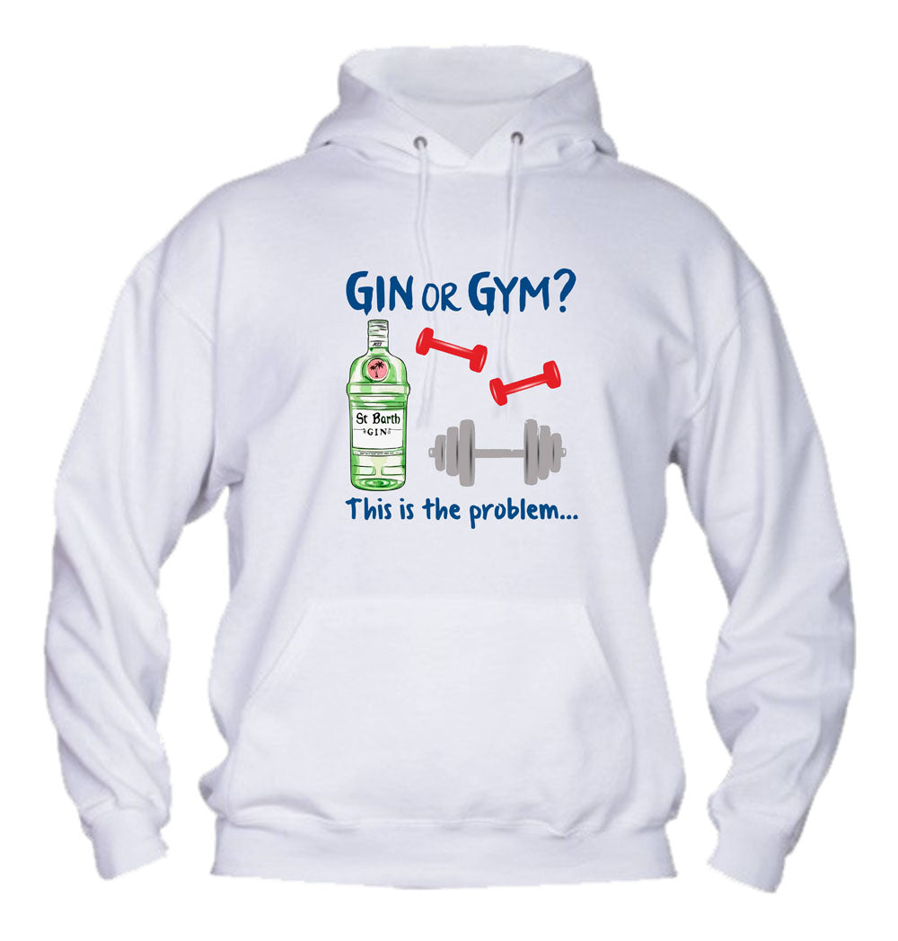 Felpa con cappuccio UOMO, DONNA & BAMBIN - GIN OR GYM - Super vestibilità Top qualità