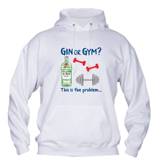 Felpa con cappuccio UOMO, DONNA & BAMBIN - GIN OR GYM - Super vestibilità Top qualità