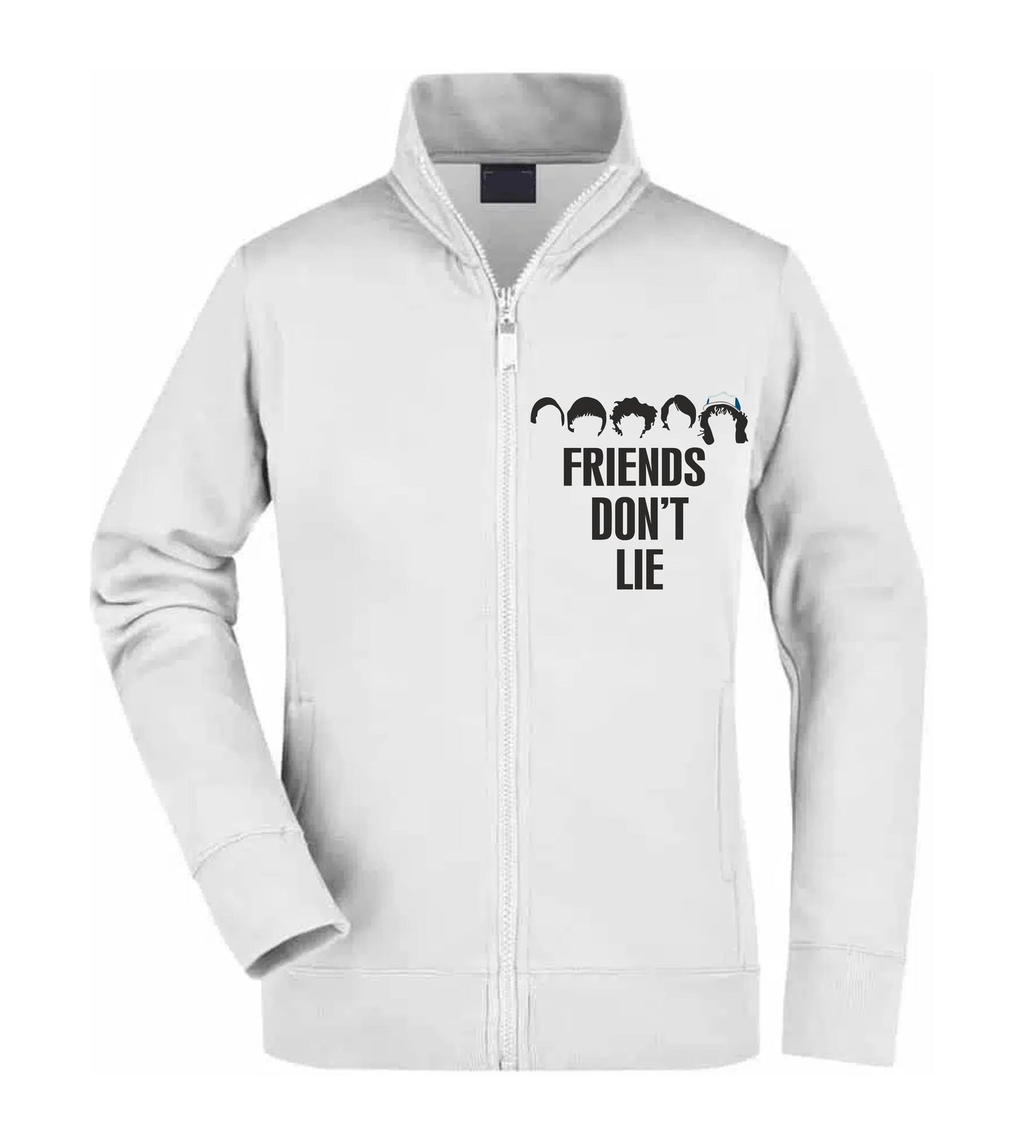 Felpa Unisex Full Zip - FRIEND'S DON'T LIE - Super vestibilità Top qualità