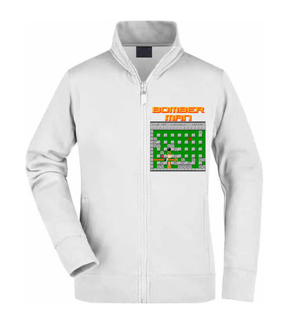 Felpa Unisex Full Zip - BOMBERMAN RETRÒ - Super vestibilità Top qualità