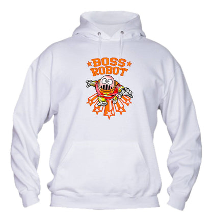 Felpa con cappuccio UOMO, DONNA & BAMBIN - BOSS ROBOT - Super vestibilità Top qualità - Social Crazy