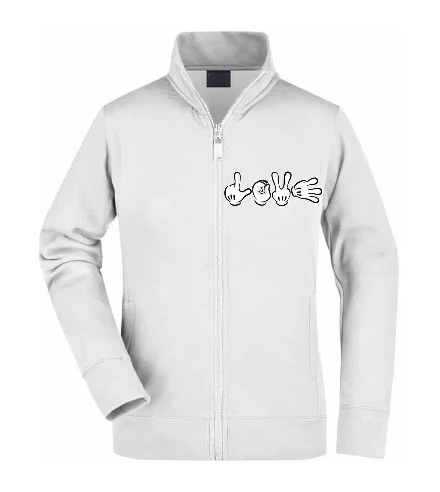 Felpa Unisex Full Zip - LOVE - Super vestibilità Top qualità