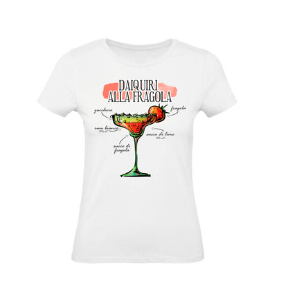 T-Shirt Uomo, Donna & Bambino - DAIQUIRI ALLA FRAGOLA - Maglietta Maglia Tshirt Super vestibilità Top qualità