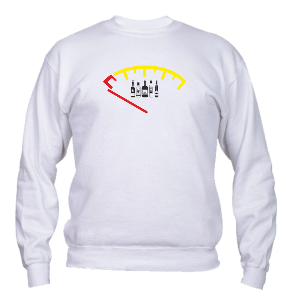 Felpa Girocollo UOMO, DONNA & BAMBIN - ALCOOL - Super vestibilità Top qualità - Social Crazy