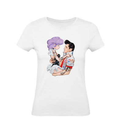 T-Shirt Uomo, Donna & Bambino - ELVIS E CREAMY - Maglietta Maglia Tshirt Super vestibilità Top qualità
