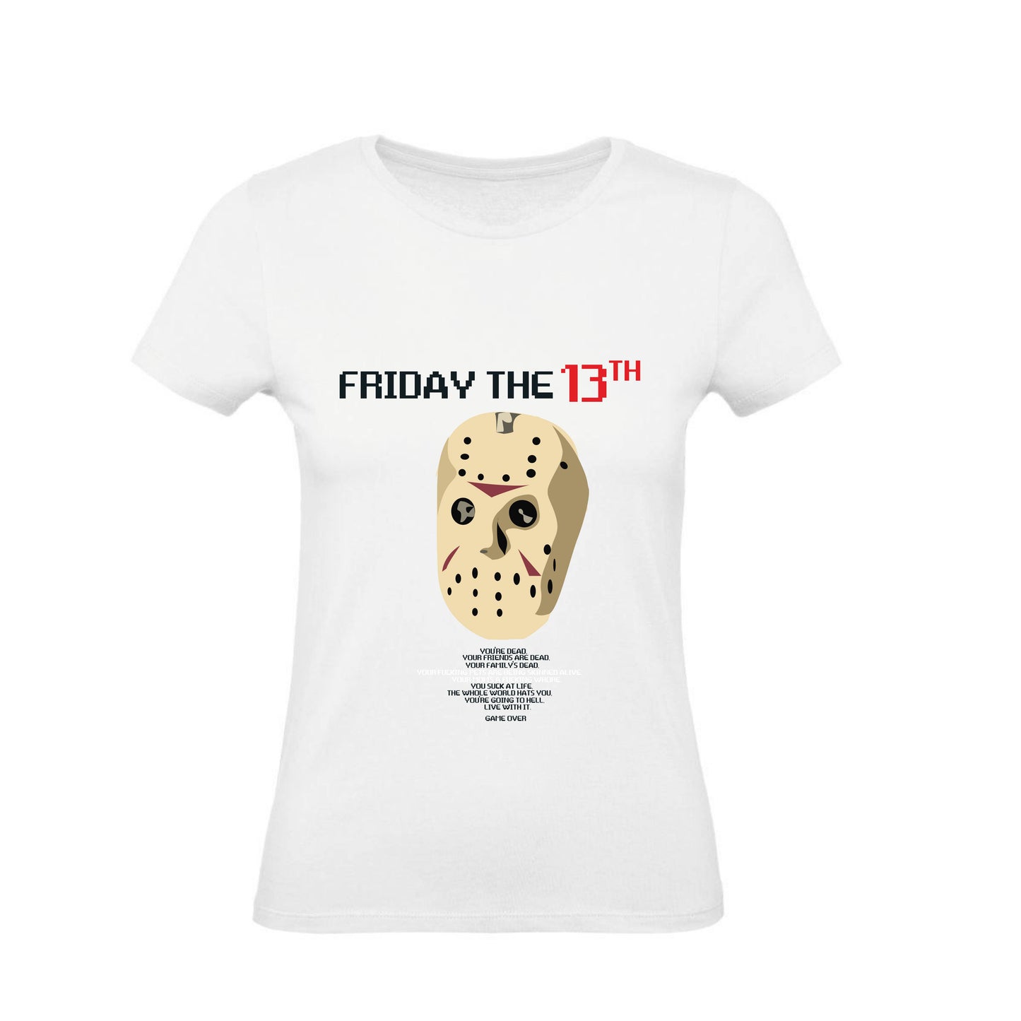 T-Shirt Uomo, Donna & Bambino - FRIDAY THE 13TH - Maglietta Maglia Tshirt Super vestibilità Top qualità