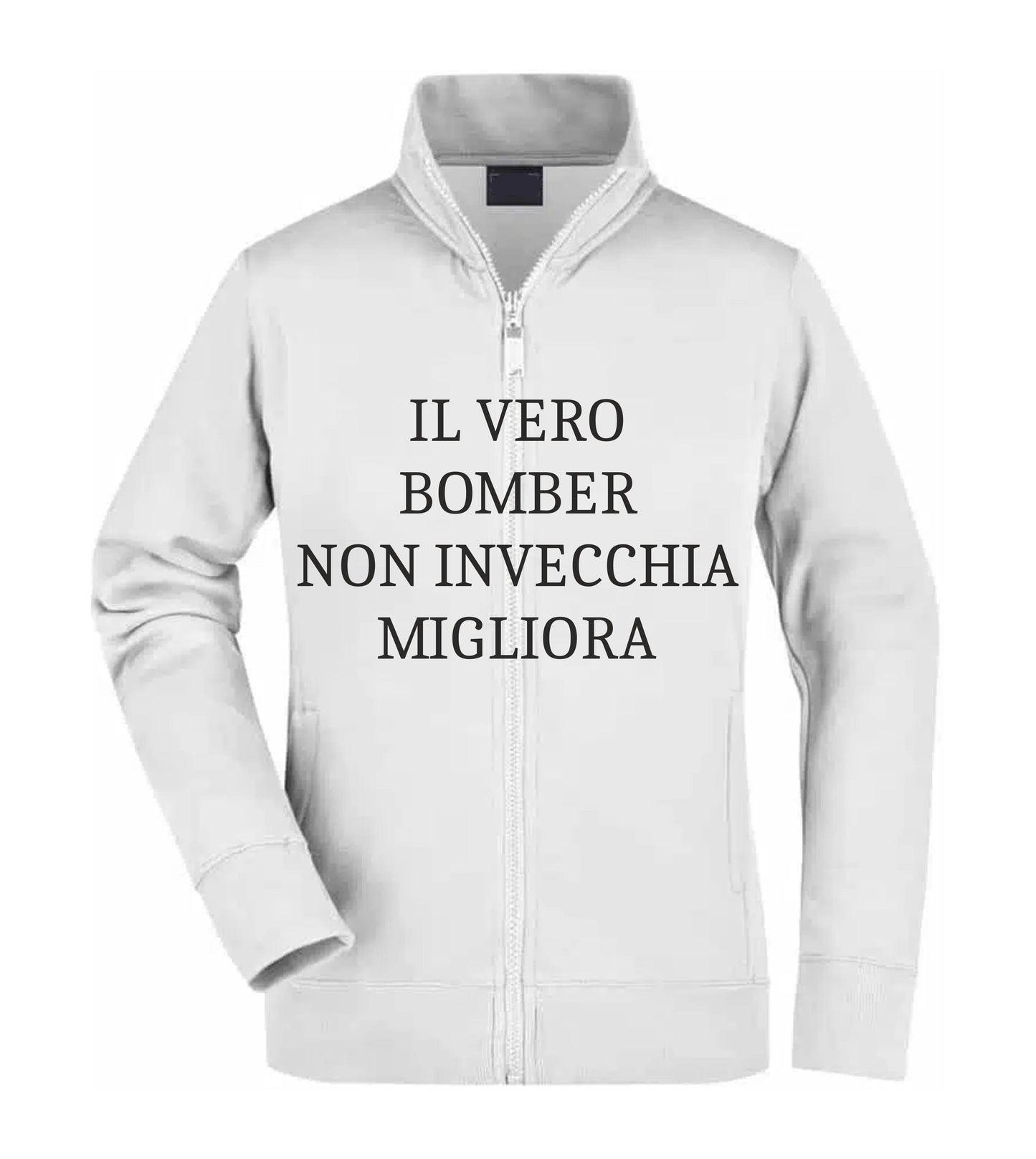 Felpa Unisex Full Zip - IL VERO BOMBER - Super vestibilità Top qualità