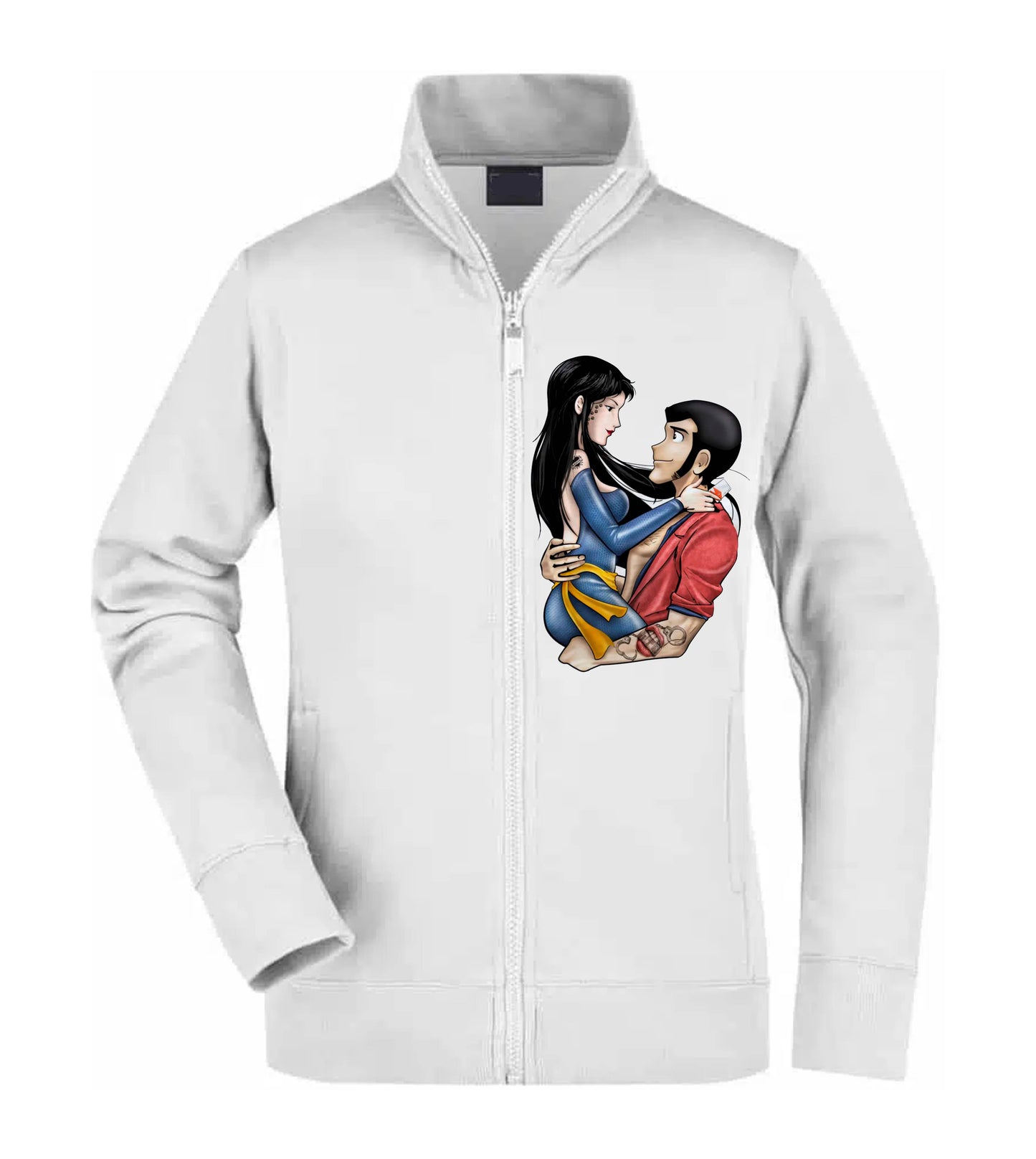 Felpa Unisex Full Zip - HITOMI E LUPIN - Super vestibilità Top qualità