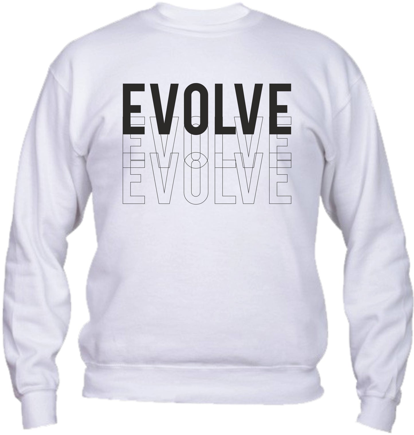 Felpa Girocollo UOMO, DONNA & BAMBIN - EVOLVE - Super vestibilità Top qualità