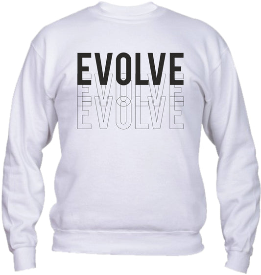Felpa Girocollo UOMO, DONNA & BAMBIN - EVOLVE - Super vestibilità Top qualità