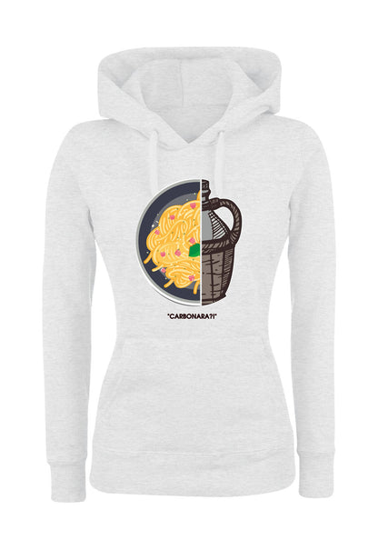 Felpa con cappuccio UOMO, DONNA & BAMBIN - CARBONARA - Super vestibilità Top qualità