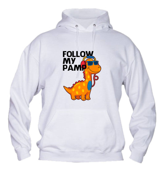 Felpa con cappuccio UOMO, DONNA & BAMBIN - FOLLOW MY PUMP - Super vestibilità Top qualità