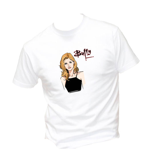 T-Shirt Uomo, Donna & Bambino - BUFFY L'AMMAZZA VAMPIRI - Maglietta Maglia Tshirt Super vestibilità Top qualità