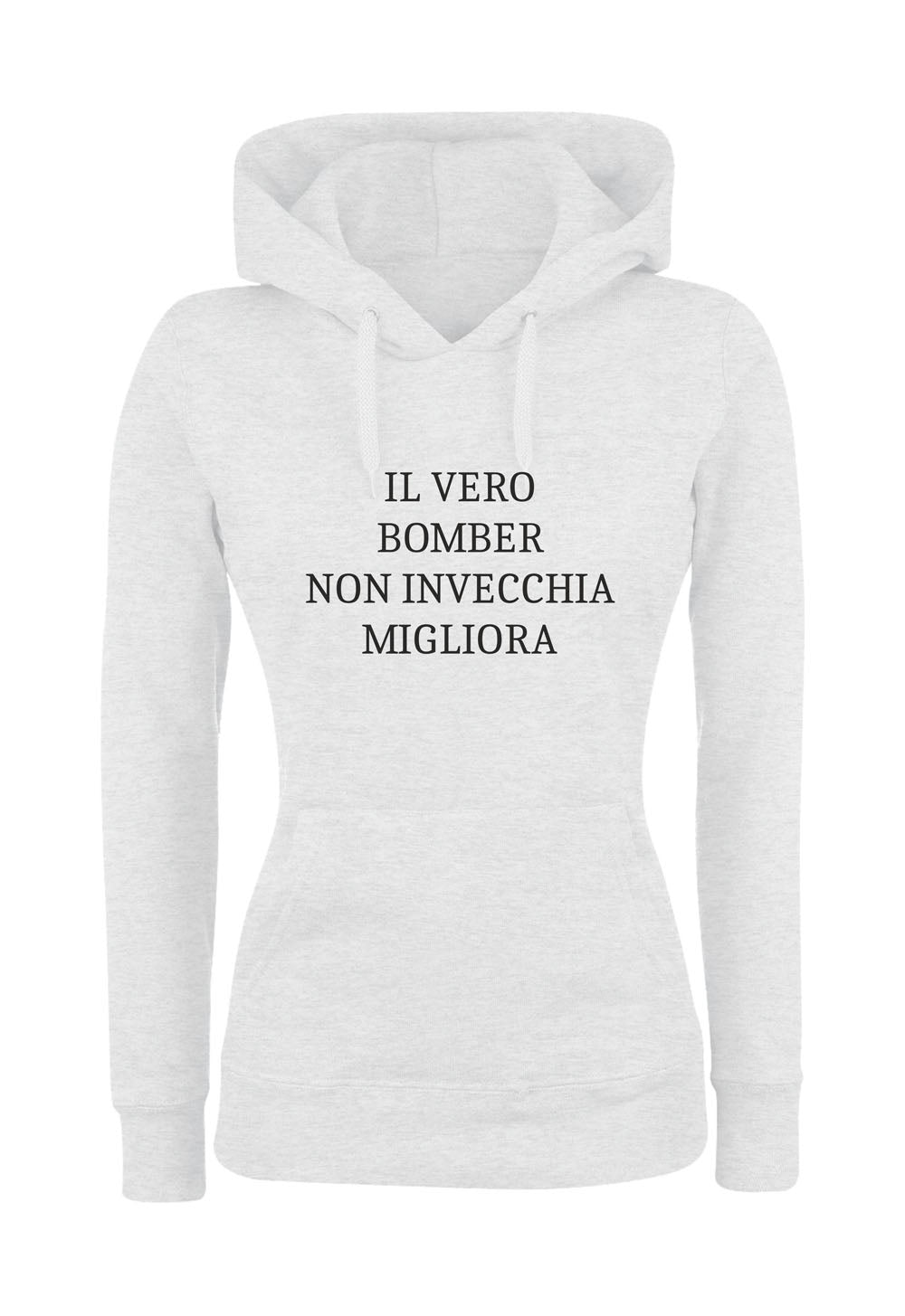 Felpa con cappuccio UOMO, DONNA & BAMBIN - IL VERO BOMBER - Super vestibilità Top qualità