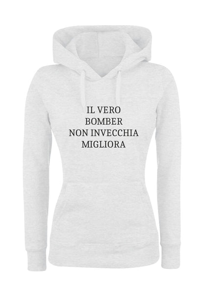 Felpa con cappuccio UOMO, DONNA & BAMBIN - IL VERO BOMBER - Super vestibilità Top qualità
