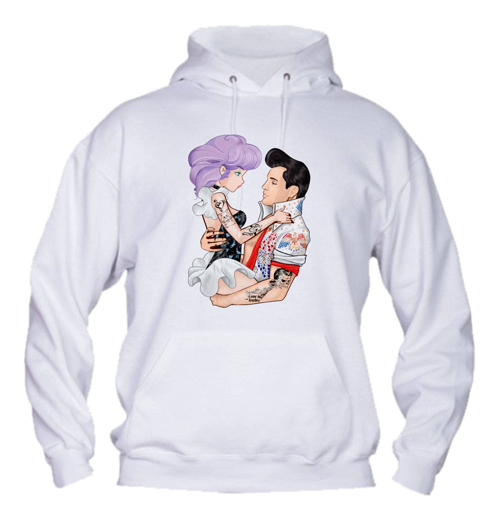 Felpa con cappuccio UOMO, DONNA & BAMBIN - ELVIS E CREAMY - Super vestibilità Top qualità