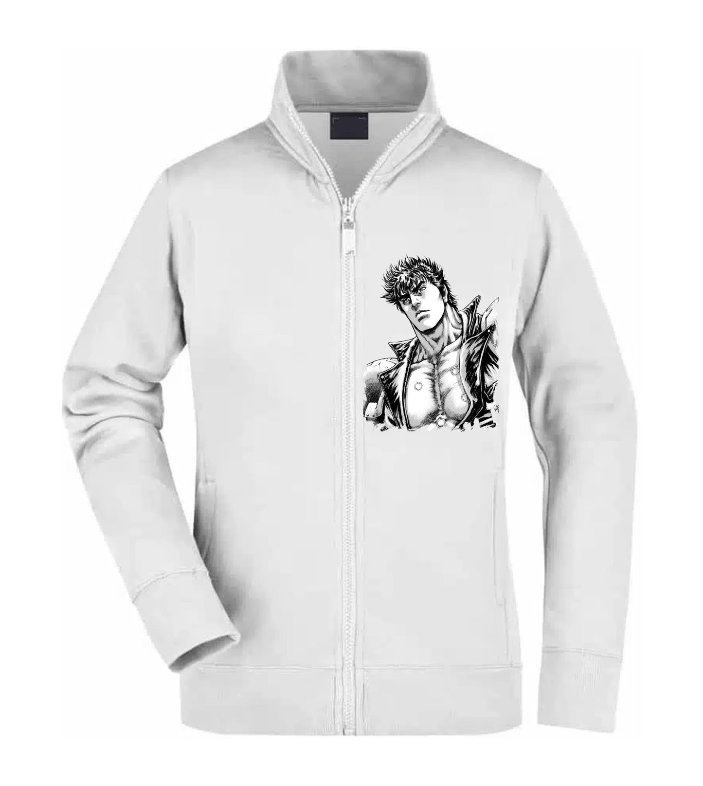 Felpa Unisex Full Zip - KEN IL GUERRIERO - Super vestibilità Top qualità