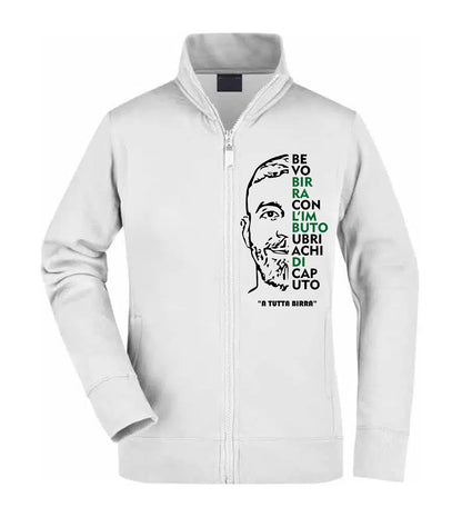 Felpa Unisex Full Zip - A TUTTA BIRRA - Super vestibilità Top qualità