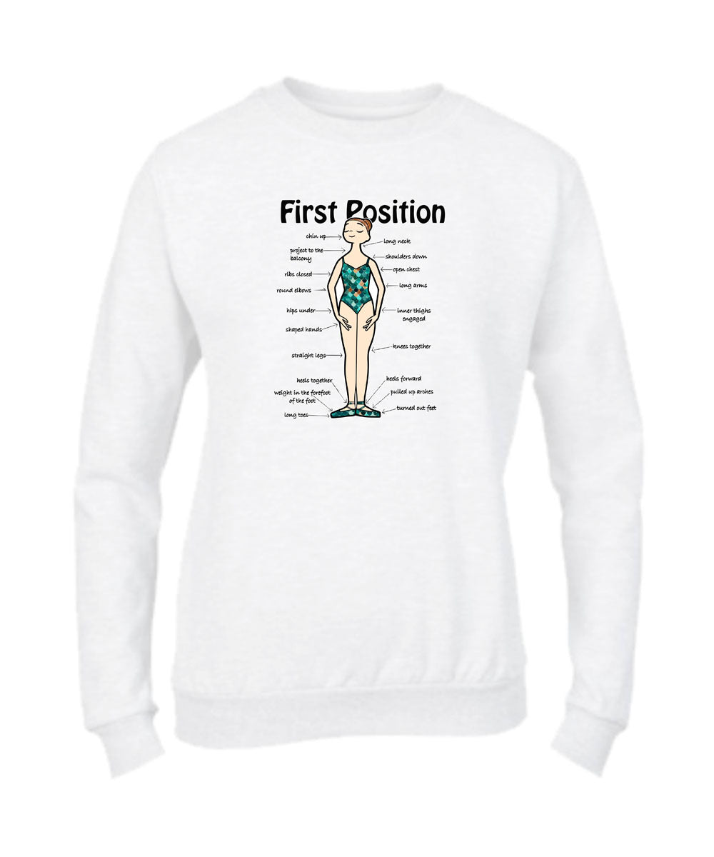 Felpa Girocollo DONNA & BAMBIN - FIRST POSITION - Super vestibilità Top qualità