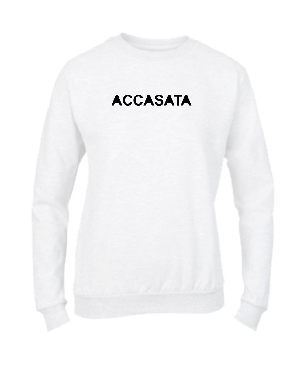 Felpa Girocollo UOMO, DONNA & BAMBIN - ACCASATO/A - Super vestibilità Top qualità - Social Crazy