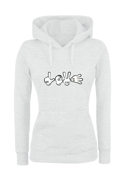 Felpa con cappuccio UOMO, DONNA & BAMBIN - LOVE - Super vestibilità Top qualità