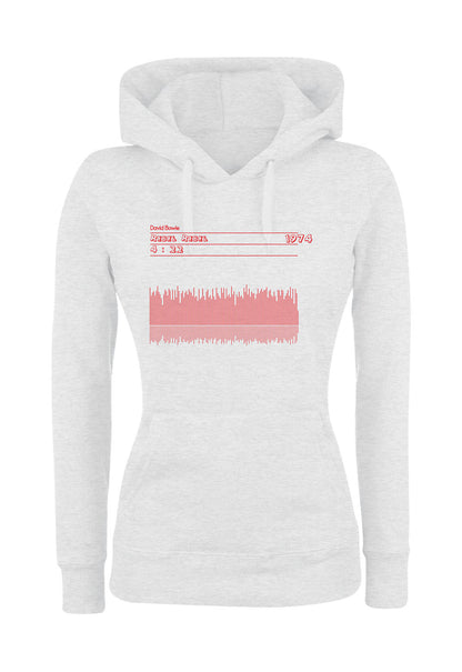 Felpa con cappuccio UOMO, DONNA & BAMBIN - DAVID BOWIE 1974 SOUND WAWE - Super vestibilità Top qualità