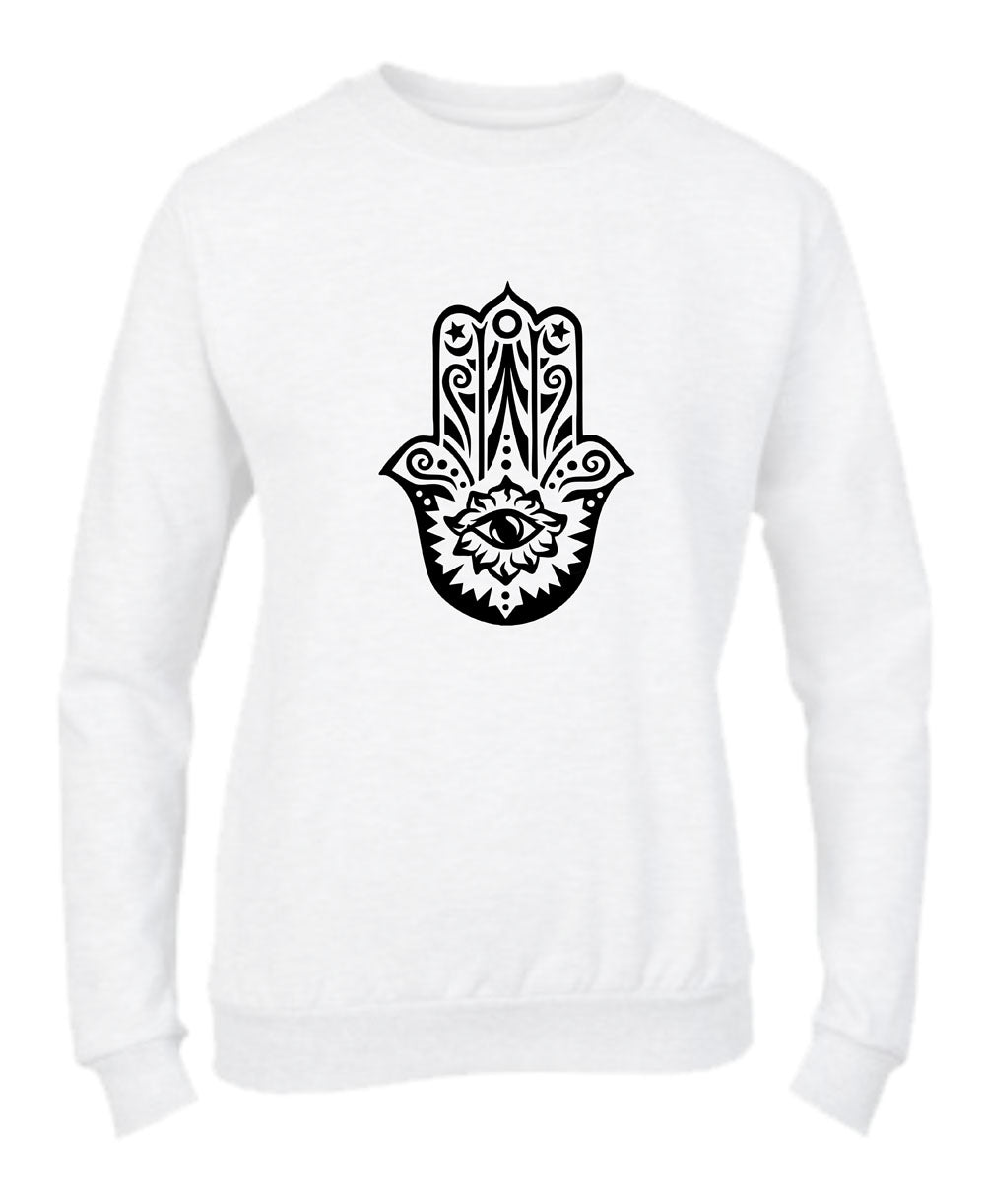 Felpa Girocollo UOMO, DONNA & BAMBIN - MANO DI FATIMA - Super vestibilità Top qualità
