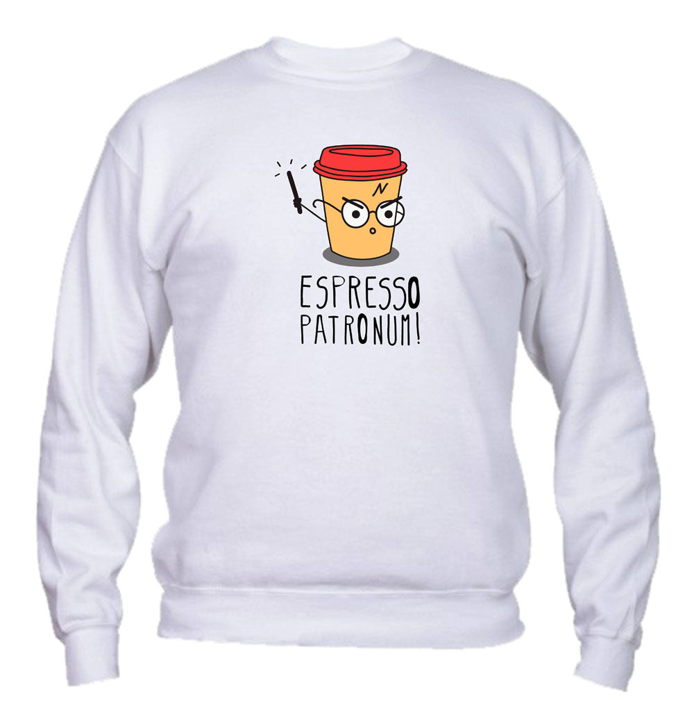 Felpa Girocollo UOMO, DONNA & BAMBIN - ESPRESSO PATRONUM - Super vestibilità Top qualità