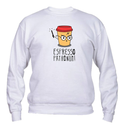 Felpa Girocollo UOMO, DONNA & BAMBIN - ESPRESSO PATRONUM - Super vestibilità Top qualità
