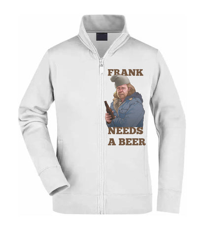 Felpa Unisex Full Zip - NEED A BEER - SHAMELESS - Super vestibilità Top qualità