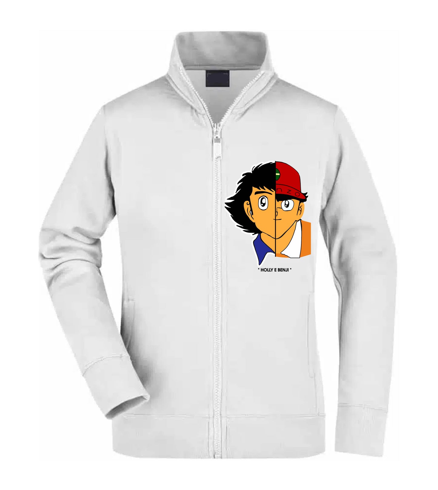 Felpa Unisex Full Zip - HOLLY E BENJI FACE - Super vestibilità Top qualità