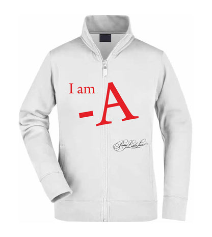 Felpa Unisex Full Zip - I AM -A - Super vestibilità Top qualità