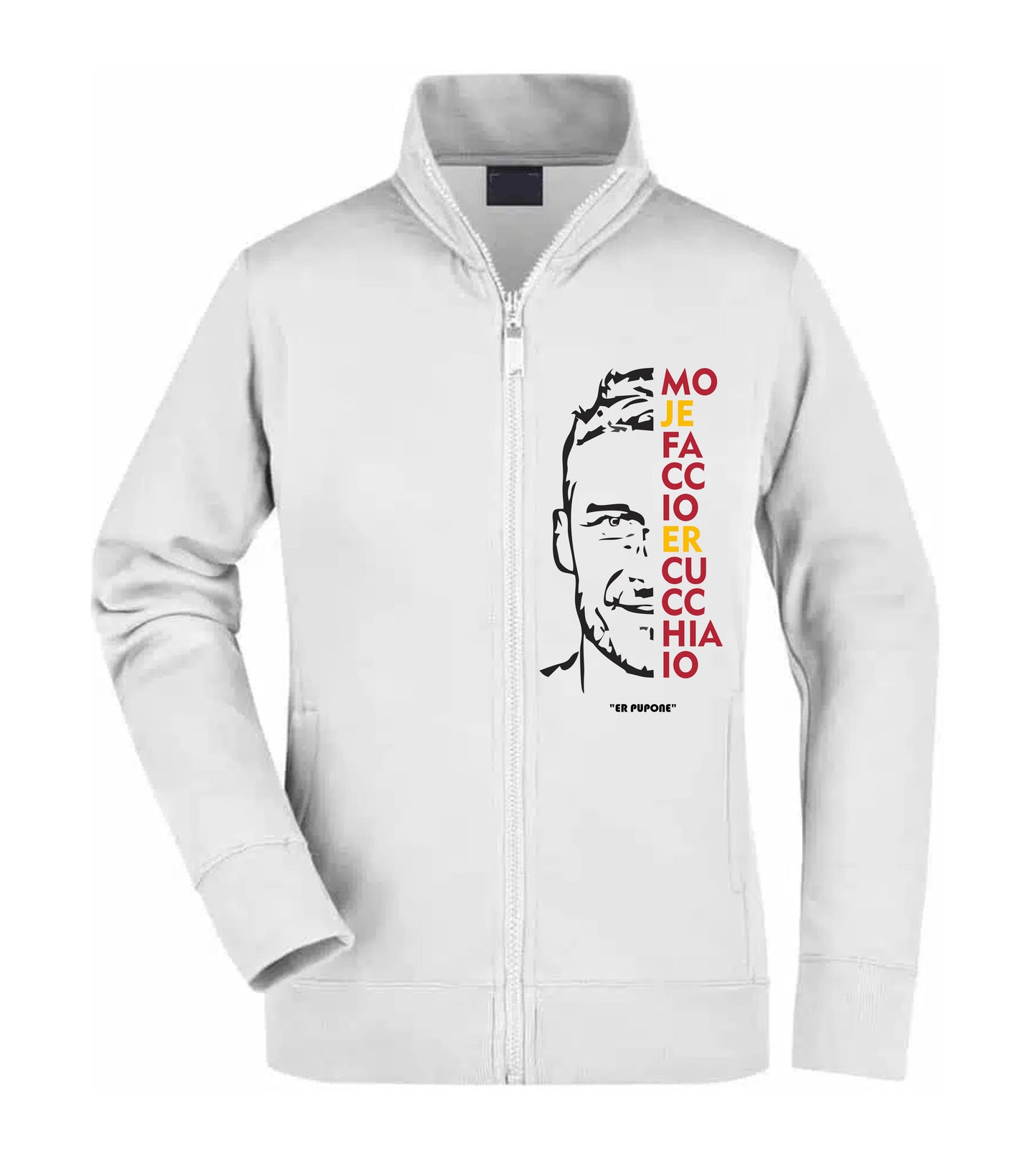 Felpa Unisex Full Zip - ER PUPONE - Super vestibilità Top qualità