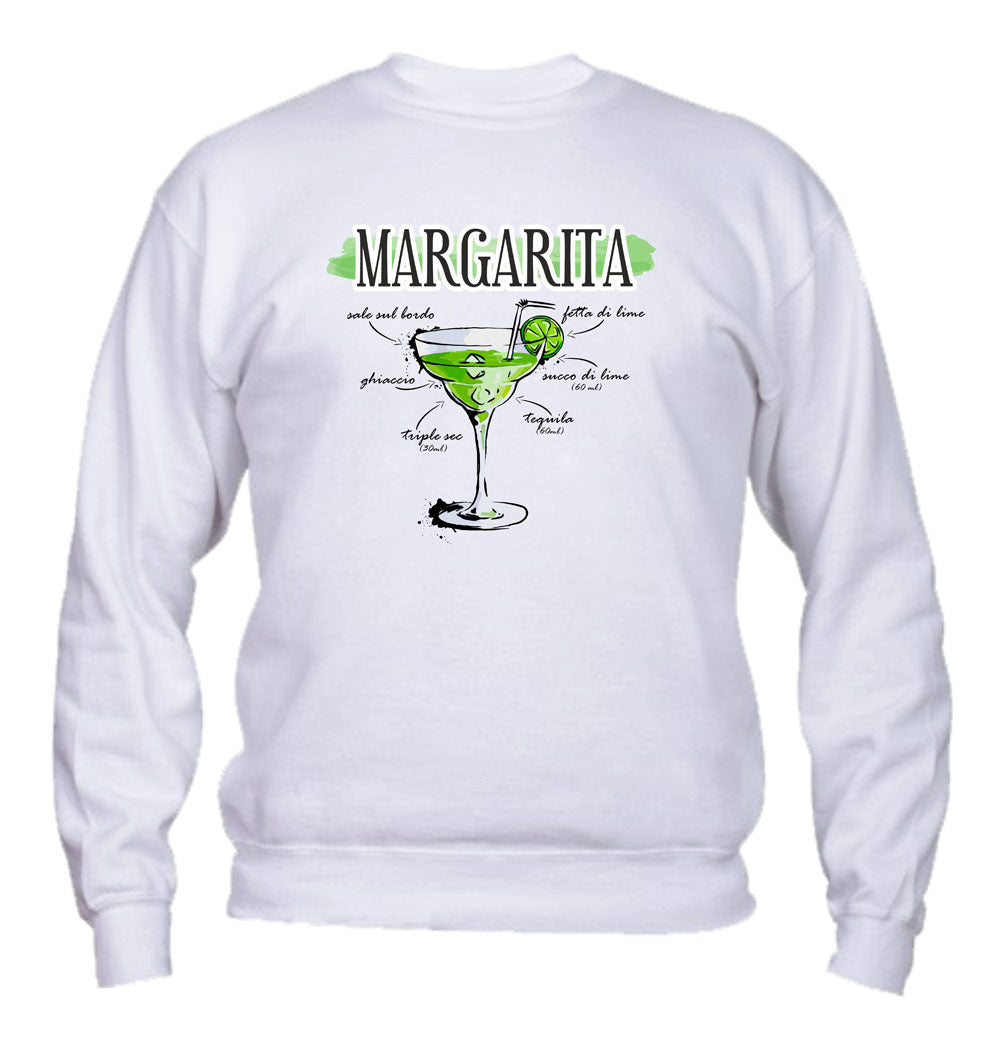 Felpa Girocollo UOMO, DONNA & BAMBIN - MARGARITA - Super vestibilità Top qualità