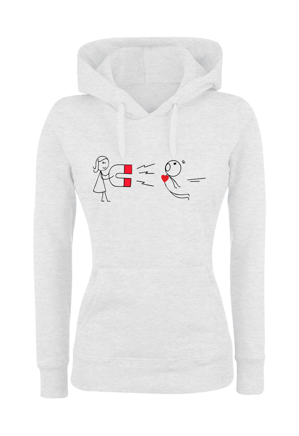 Felpa con cappuccio DONNA - COPPIA CALAMITA - Super vestibilità Top qualità