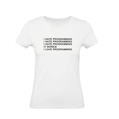 T-Shirt Uomo, Donna & Bambino - I HATE PROGRAMMING - Maglietta Maglia Tshirt Super vestibilità Top qualità - Social Crazy