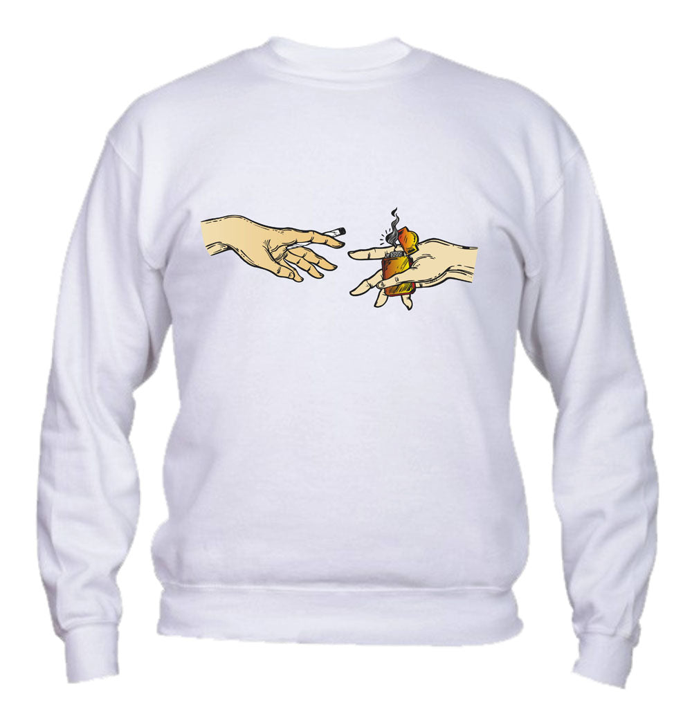 Felpa Girocollo UOMO, DONNA & BAMBIN - MANI - Super vestibilità Top qualità