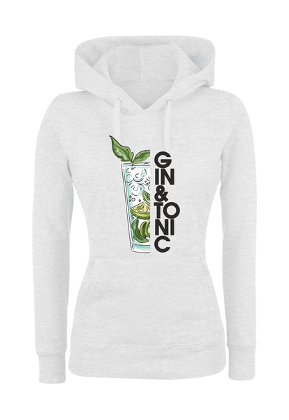 Felpa con cappuccio UOMO, DONNA & BAMBIN - GIN E TONIC - Super vestibilità Top qualità