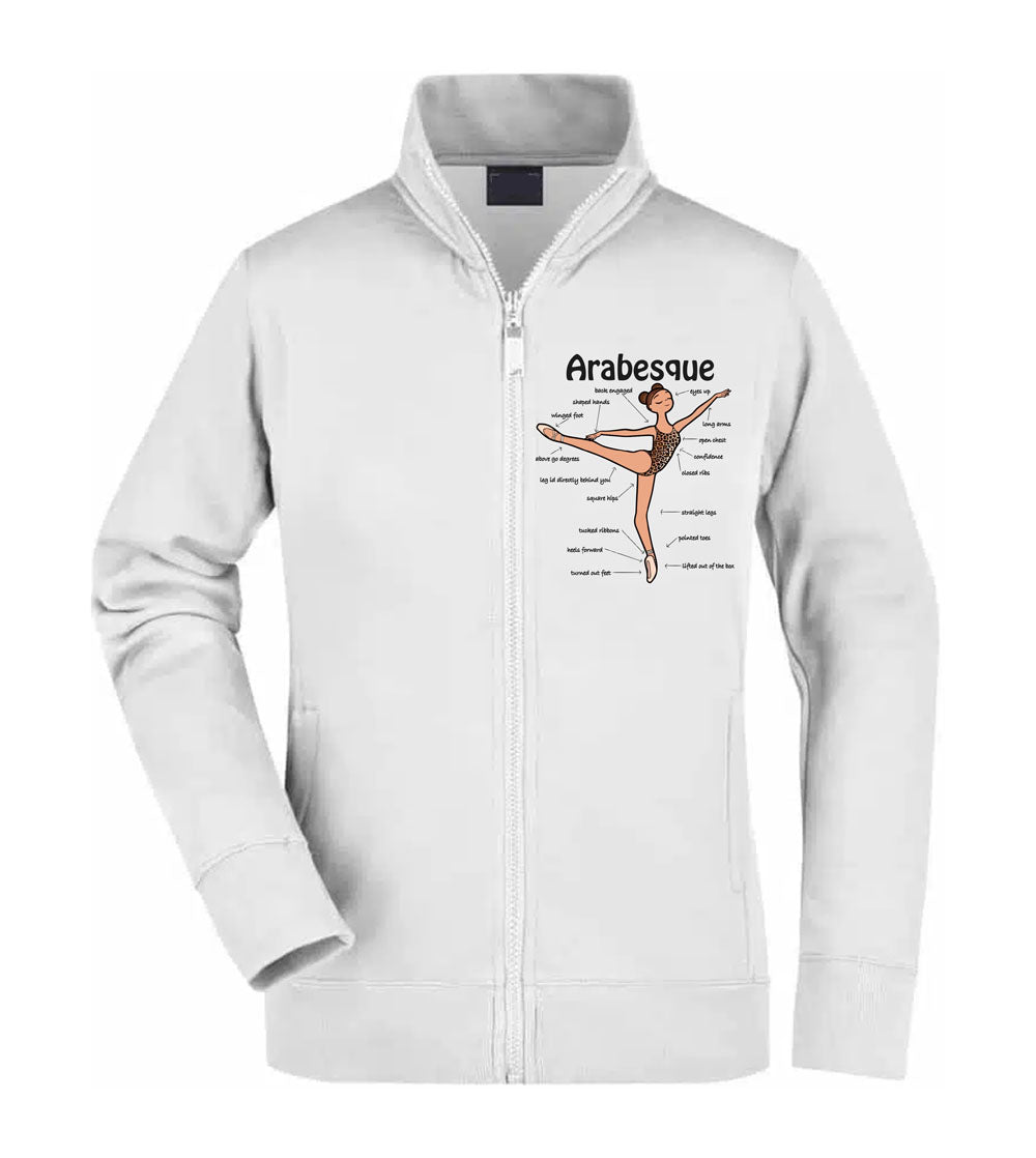 Felpa Unisex Full Zip - ARABESQUE - Super vestibilità Top qualità