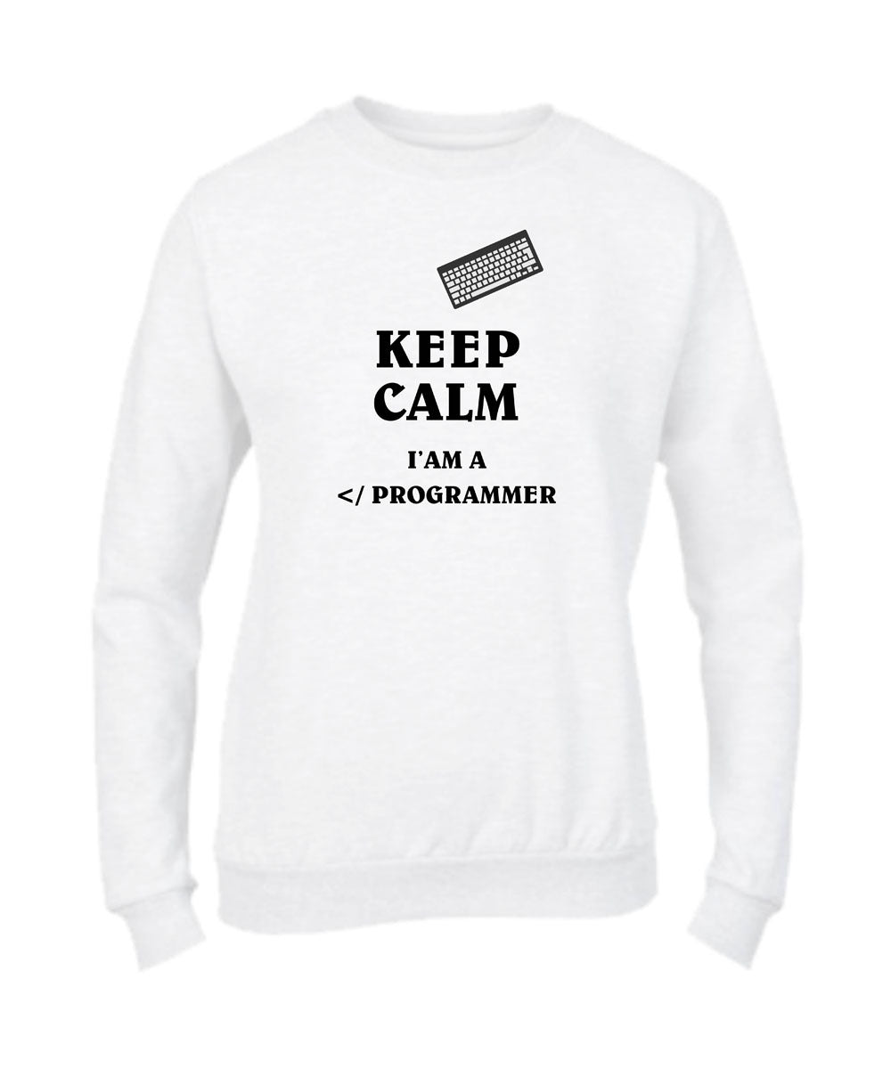 Felpa Girocollo UOMO, DONNA & BAMBIN - I'M A PROGRAMMER - Super vestibilità Top qualità