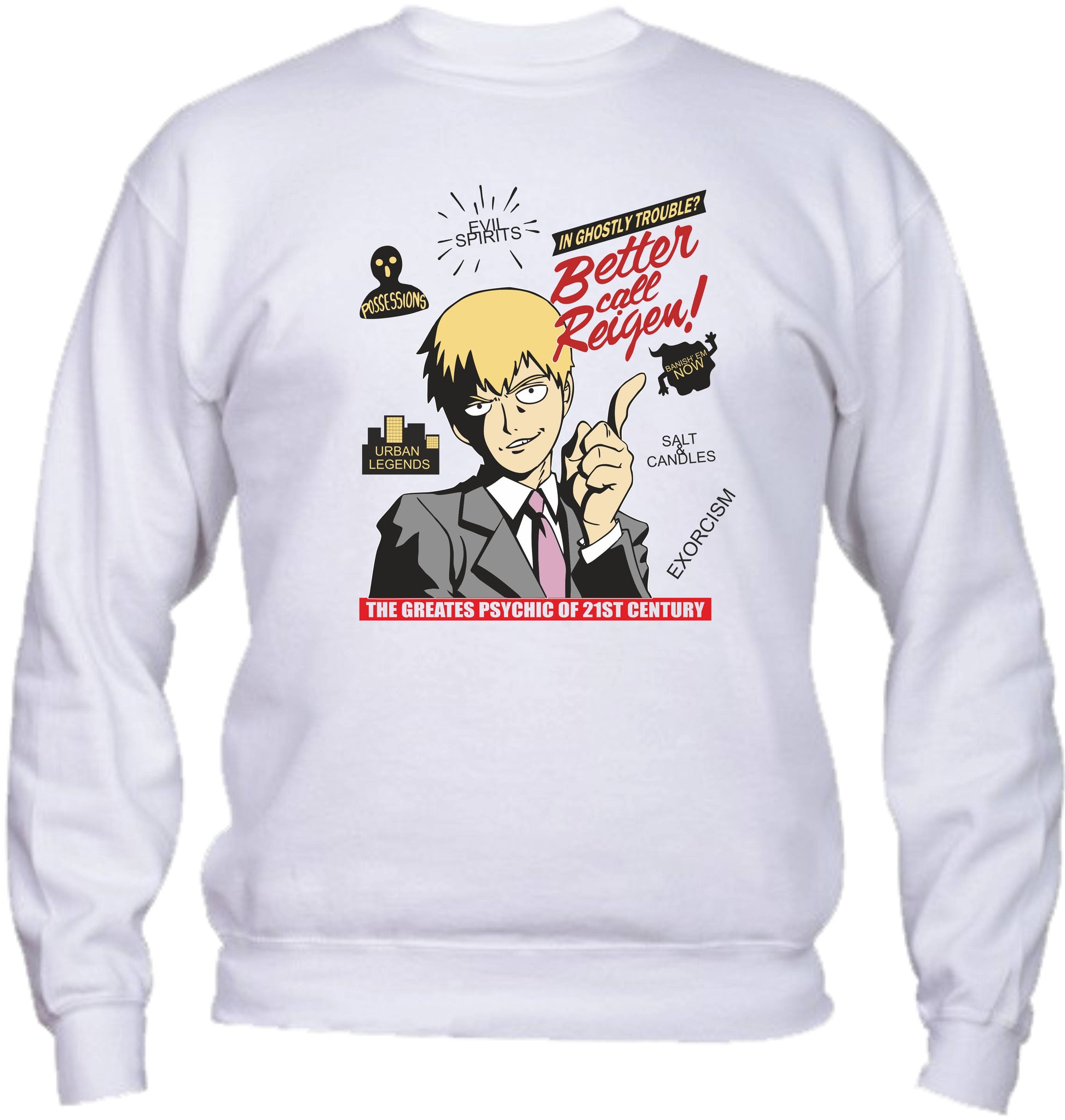 Felpa Girocollo UOMO, DONNA & BAMBIN - ARATAKA REIGEN - Super vestibilità Top qualità - Social Crazy